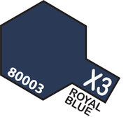 TAMIYA X-3 Royal Blue Enamel Paint Gloss 10ml - 75-T80003