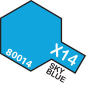 TAMIYA X-14 Sky Blue Enamel Paint Gloss 10ml - 75-T80014