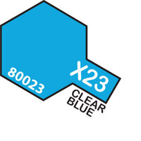 TAMIYA X-23 Clear Blue Enamel Paint Gloss 10ml - 75-T80023