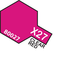 TAMIYA X-27 Clear Red Enamel Paint Gloss 10ml - 75-T80027