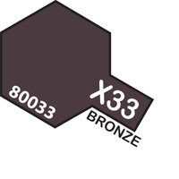 TAMIYA X-33 Bronze Enamel Paint Gloss 10ml - 75-T80033