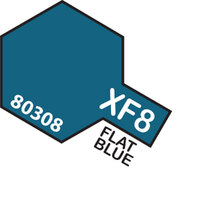 TAMIYA XF-8 FLAT BLUE Enamel Paint Flat 10ml - 75-T80308