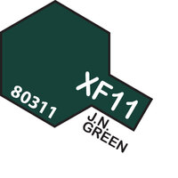 TAMIYA XF-11 J.N. GREEN Enamel Paint Flat 10ml - 75-T80311