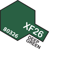 TAMIYA XF-26 DEEP GREEN Enamel Paint Flat 10ml -75-T80326