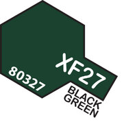 TAMIYA XF-27 BLACK GREEN Enamel Paint Flat 10ml -75-T80327