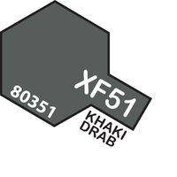 TAMIYA XF-51 KHAKI DRAB Enamel Paint Flat 10ml -75-T80351