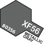 TAMIYA XF-56 METALLIC GREY Enamel Paint Flat 10ml -75-T80356