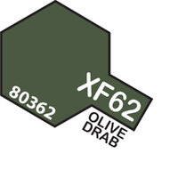 TAMIYA XF-62 OLIVE DRAB Enamel Paint Flat 10ml -75-T80362
