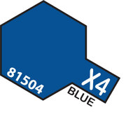 TAMIYA Mini X-4 Blue Acrylic Gloss Paint 10ml - 75-T81504