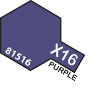 TAMIYA Mini X-16 Purple Acrylic Gloss Paint 10ml - 75-T81516
