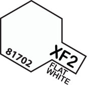 TAMIYA Mini XF-2 Flat White Acrylic Flat Paint 10ml - 75-T81702