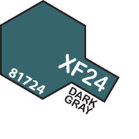 TAMIYA Mini XF-24 Dark Grey Acrylic Flat Paint 10ml - 75-T81724