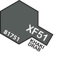 TAMIYA Mini XF-51 Khaki Drab Acrylic Flat Paint 10ml - 75-T81751