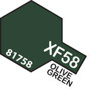 TAMIYA Mini XF-58 Olive Green Acrylic Flat Paint 10ml - 75-T81758