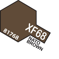 TAMIYA Mini XF-68 Nato Brown Acrylic Flat Paint 10ml - 75-T81768