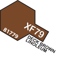 TAMIYA Mini Xf79 Lino Deck Brown Acrylic Flat Paint 10ml - 75-T81779