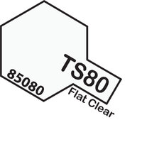 TAMIYA TS-80 Flat Clear Spray Paint 100Ml - 75-T85080