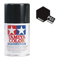 TAMIYA PS-5 Black Polycarbonate Spray 100Ml - 75-T86005