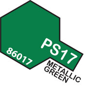 TAMIYA PS-17 Metallic Green Polycarbonate Spray 100Ml - 75-T86017