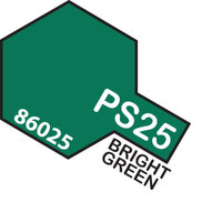 TAMIYA PS-25 Bright Green Polycarbonate Spray 100Ml - 75-T86025