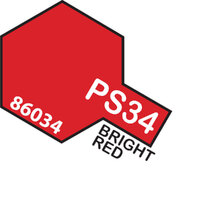 TAMIYA PS-34 Polycarbonate Spray 100Ml BRIGHT RED - 75-T86034