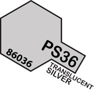 TAMIYA PS-36 Translucent Silver Polycarbonate Spray 100Ml - 75-T86036