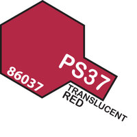 TAMIYA PS-37 Translucent Red Polycarbonate Spray 100Ml - 75-T86037