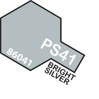 TAMIYA PS-41 Bright Silver Polycarbonate Spray 100Ml - 75-T86041