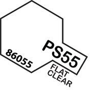 TAMIYA PS-55 Flat Clear Polycarbonate Spray 100Ml - 75-T86055