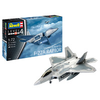 REVELL LOCKHEED MARTIN F-22A RAPTOR 1:72 Scale Plastic Model Kit - 95-03858