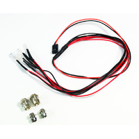 Absima LED set white/red with aluminum holder - AB2320041