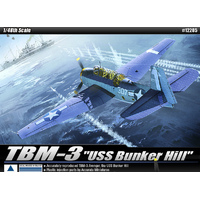 Academy 1/48 TBM-3 "USS Bunker Hill" Avenger Plastic Model Kit [12285]