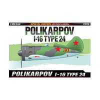 Academy 12314 1/48 Polikarpov I-16 Type 24 Le: Plastic Model Kit - ACA-12314