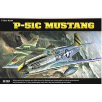 Academy 1/72 P-51C Mustang Plastic Model Kit [12441]