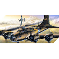 Academy 1/72 B-17F "Memphis Belle" Flying Fortress Plastic Model Kit [12495]