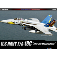 Academy 12534 1/72 F/A-18C U.S Navy VFA-82 "Marauders" Le: Hornet Plastic Model Kit - ACA-12534