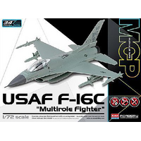 Academy 12541 1/72 USAF F-16C "Multirole Fighter" MCP Plastic Model Kit - ACA-12541