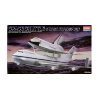 Academy 12708 1/288 Shuttle & 747 Carrier Plastic Model Kit - ACA-12708