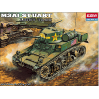 Academy 13269 1/35 U.S. M3A1 Stuart Light Tank Plastic Model Kit - ACA-13269