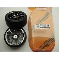 Ace Power Drift Tyre & Rim - Ace-C12Sm-D1