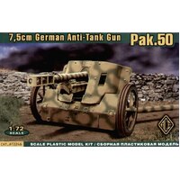 Ace Model 1/72 Pak.50 7.5 cm German Anti-Tank Gun Plastic Model Kit [72246]