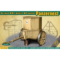 Ace Model 1/72 Panzer Nest - German WWII mobile MG bunker Plastic Model Kit [72561]
