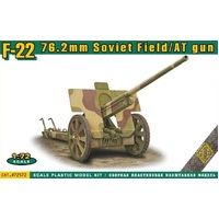 ACE 72572 1/72 F-22 76,2mm Soviet AT Gun Plastic Model Kit - ACE72572
