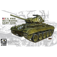 AFV Club 1/35 U.S. M24 Light Tank Plastic Model Kit [AF35054]