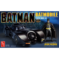 AMT 1107M 1/25 Batman 1989 Batmobile w/Resin Batman Figure Plastic Model Kit - AMT1107M