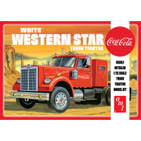 AMT 1/25 White Western Star Semi Tractor (Coca Cola) Plastic Model Kit