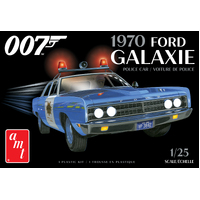 AMT 1/25 1970 Ford Galaxie Police Car (James Bond) 2T Plastic Model Kit