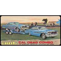 AMT 1/25 Cal Drag Combo 1964 Galaxie, AWB Falcon & Trailer Plastic Model Kit