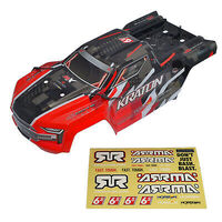 Arrma Kraton 6S BLX Painted Decaled Trimmed Body (Red), AR406156 - ARA406156