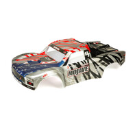 Arrma 6S Finished Body, Silver/Red, Mojave - ARA411005